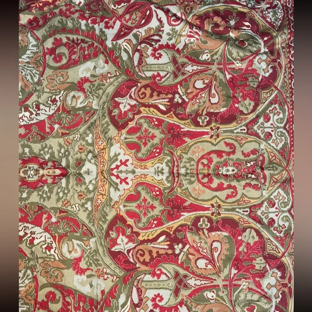 Vintage Ralph Lauren Randolph Galahad Paisley Cotton Sateen Pillowcases - Picture 3 of 5